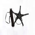 Black football juggling belt with 2 metre static belt for rotational sports training