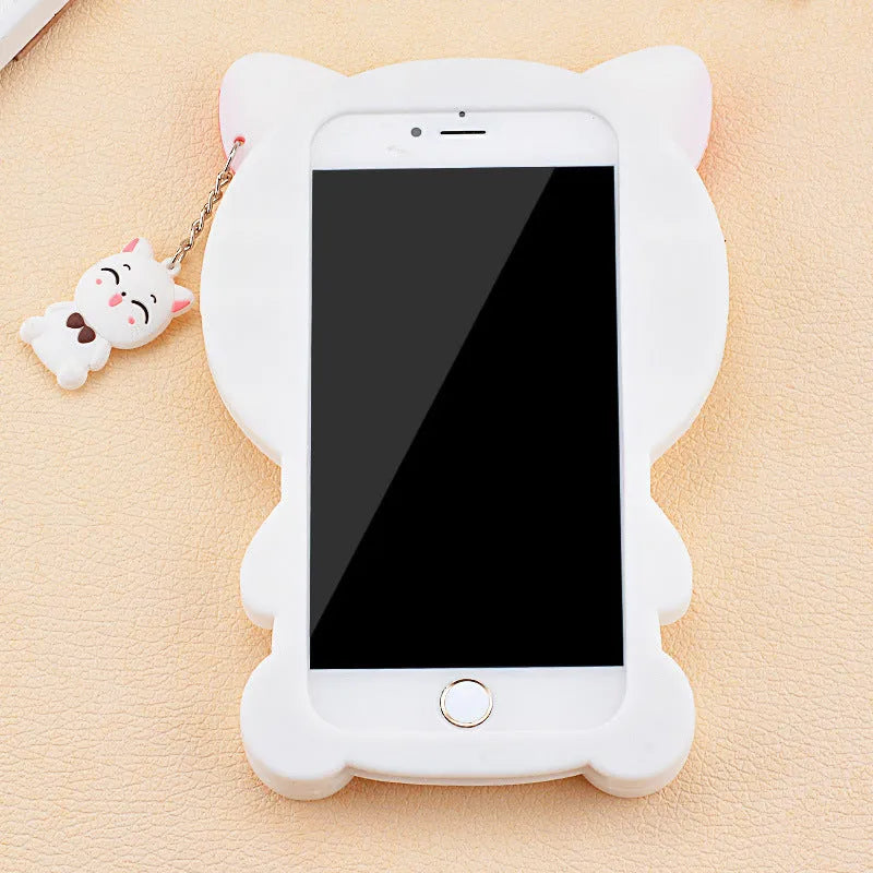 Soft silicone mobile phone case showing edge-proof design for Samsung and iPhone models