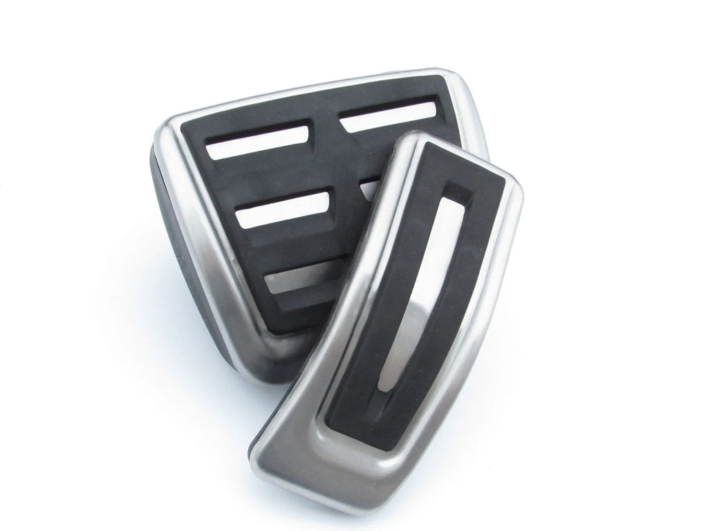 Porsche Macan stainless steel pedal set with 38cm × 12cm × 16cm dimensions in black finish