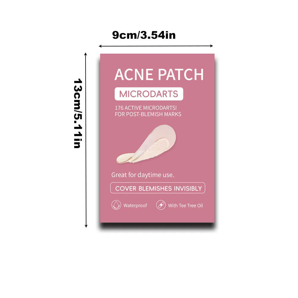 Box of 9 hydrocolloid acne patches for desalting acne and closed comedone treatment