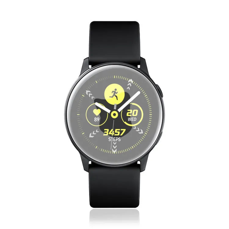 Samsung Galaxy Watch Active full screen tempered glass protector with transparent finish