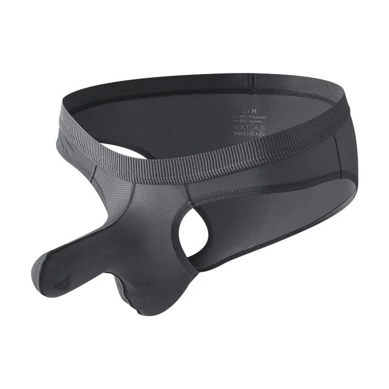 Men's Ice Silk low waist briefs in multiple colours showing lightweight nylon fabric construction