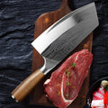 Stainless steel kitchen knife with 40cr13 steel blade, 320mm long.