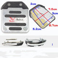 Metal motorcycle brake pedal skid plate with square foot pedal and small brake plate
