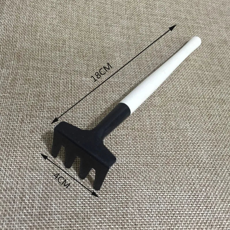 14-piece succulent gardening tool set with watering can mini shovel rake and tweezers on white background