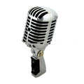 All-metal dynamic stage microphone in gold, silver, and rose gold colours with heart-shaped directivity