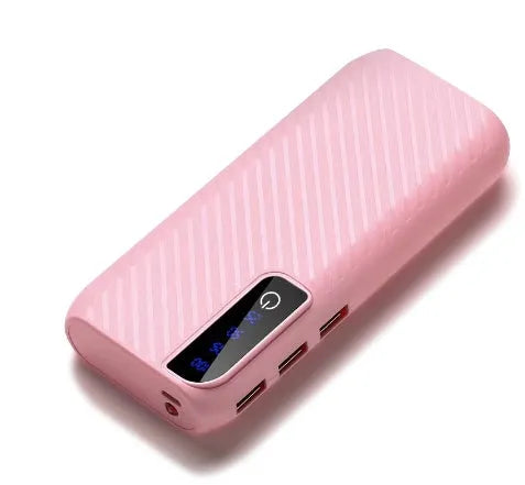 20000mAh portable mini power bank showing compact dimensions and dual USB charging ports