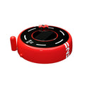 Modern circular solar car perfume diffuser in black colour with USB connectivity port