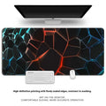 Thickened overlock edge rubber desk mat for keyboard and mouse on a wooden desk.