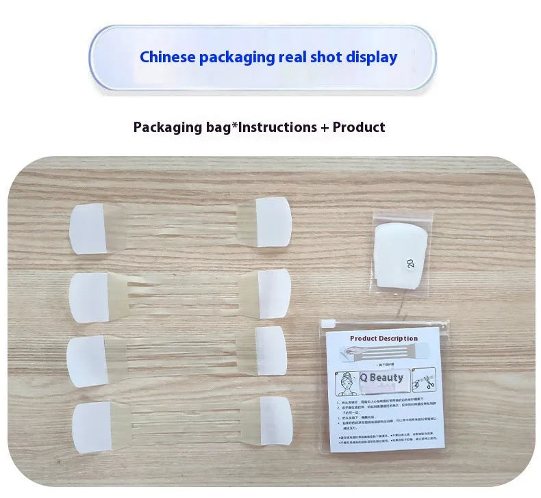 Skin tone neck firming adhesive tape with 4 pieces and 20 patches package