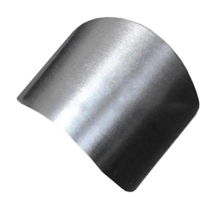 Stainless steel finger guard for kitchen vegetable cutting protection