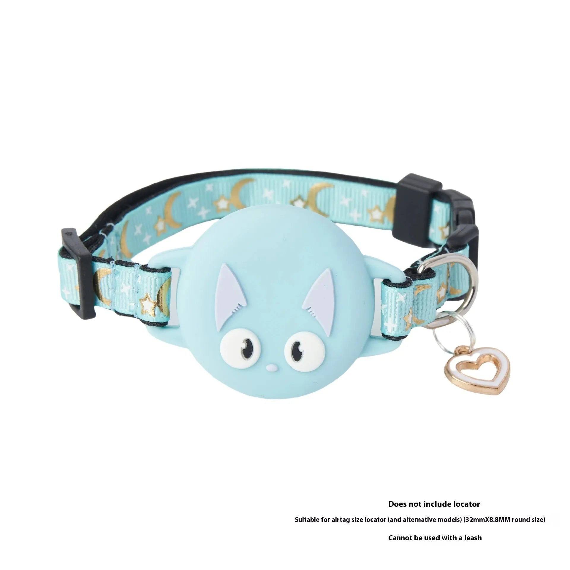 Apple AirTag protective case for cat collars in plastic with adjustable sizing options