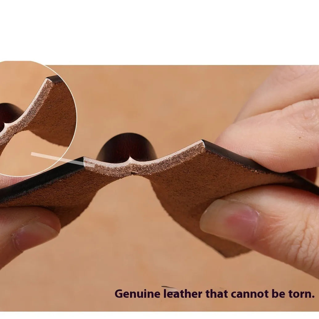 Square head alloy pin buckle casual leather belt in black or brown, shown with length options.