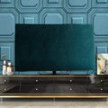 Velvet television cover with elastic hem in pink, black, gray, khaki, dark green or light blue for LCD screen protection