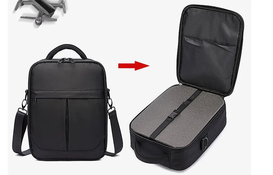 Black Oxford fabric mens messenger shoulder bag showing front view