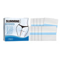 Box of 10 square body slimming patches for stomach and waist, each 12cm by 12cm.