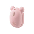 Pink rechargeable pet grooming brush with spray bottle attachment and removable silicone comb head