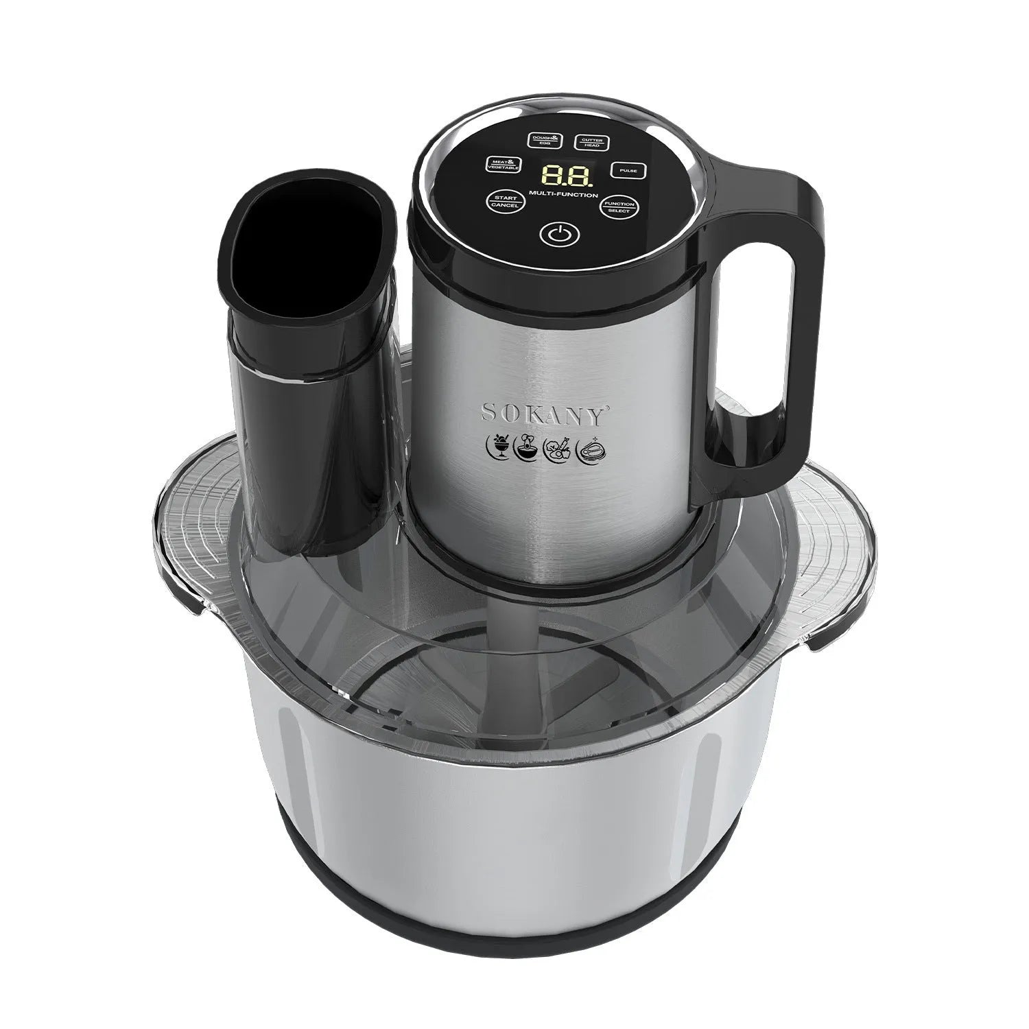 06036 colour stainless steel meat grinder with 5L capacity bowl and adjustable speed control