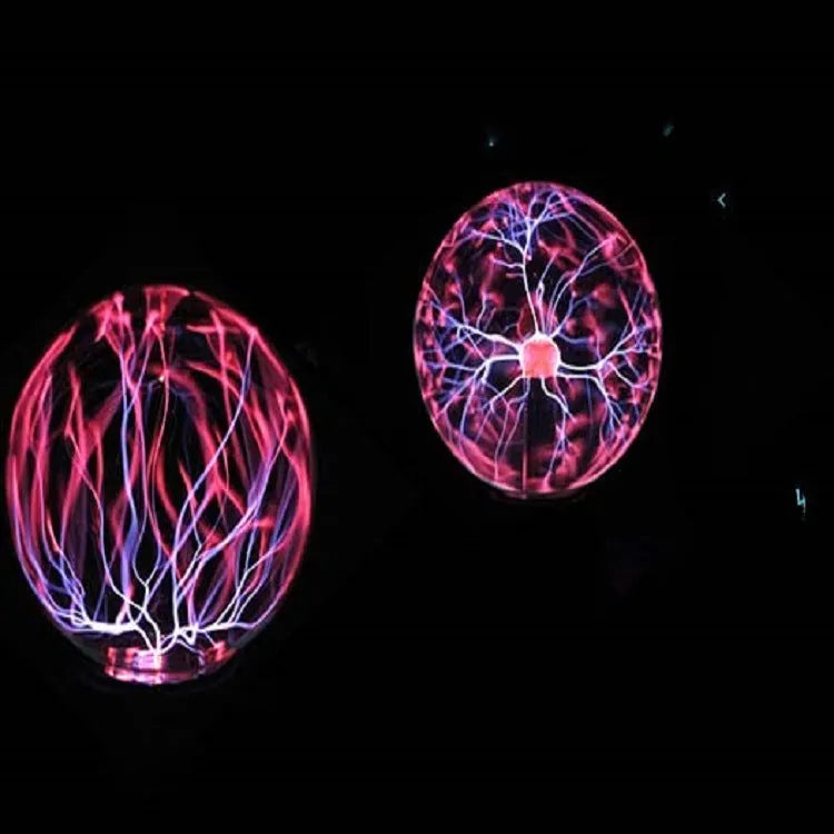 Colourful anti-radiation magic ball light with 7.62 cm glass sphere on ABS base