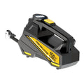 Black portable tyre inflator with digital display for vehicle and watercraft tyres