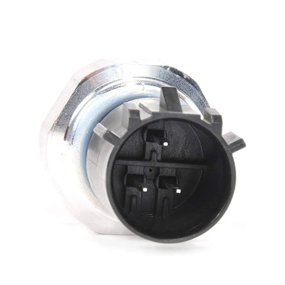 Silver automobile fuel pressure sensor with simple design for fuel system monitoring