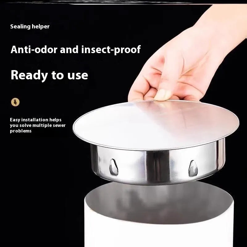 Stainless steel inlay floor drain deodorant seal cover with modern design