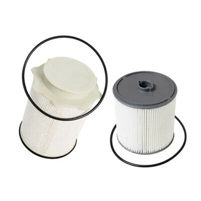 White RAM 1500-5500 fuel filter kit showing filter element, cover plate, and sealing ring
