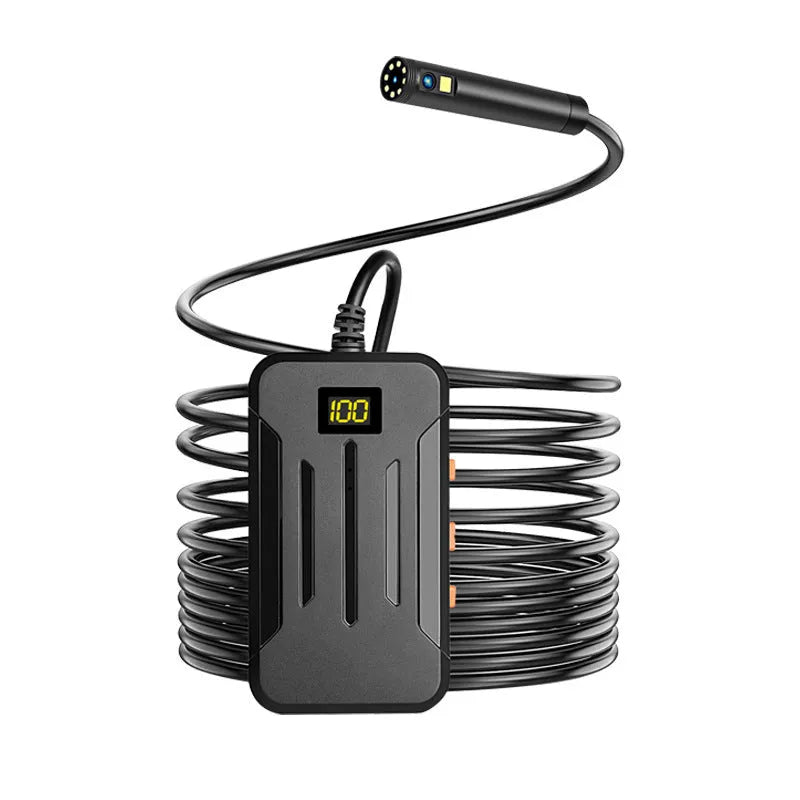 F300 wireless dual lens endoscope with 5.5mm and 8mm waterproof probes for inspection work