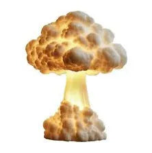 Atomic bomb mushroom cloud shaped table lamp with USB power connection modern art decorative lighting