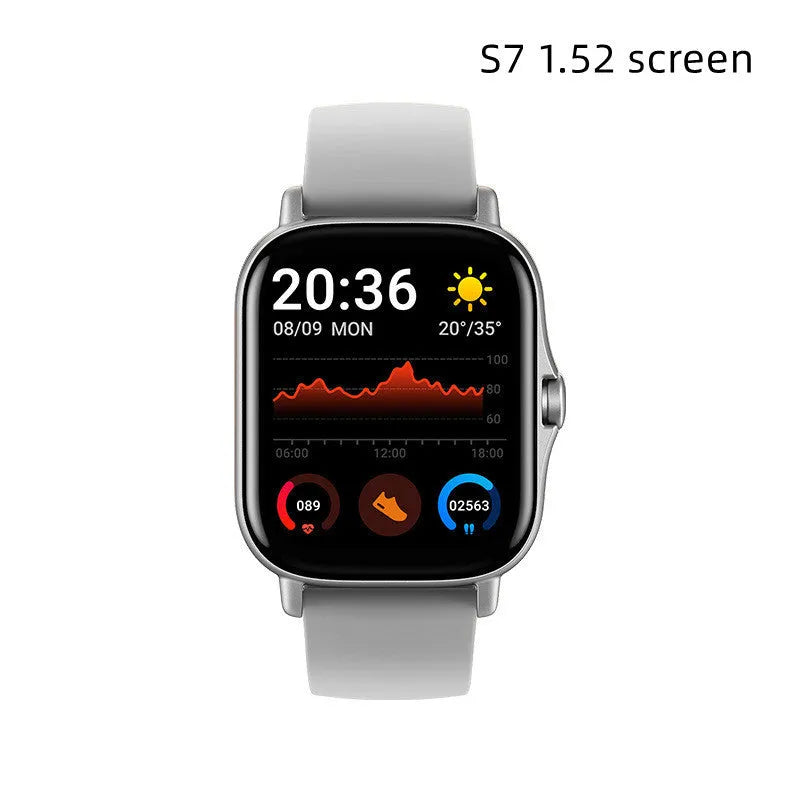 GT20 smartwatch with alloy case showing black colour option and touch screen display