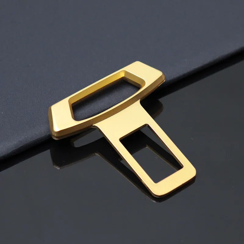 Metal dashboard air vent silencer insert shown in matte black, gold, and silver colour options.
