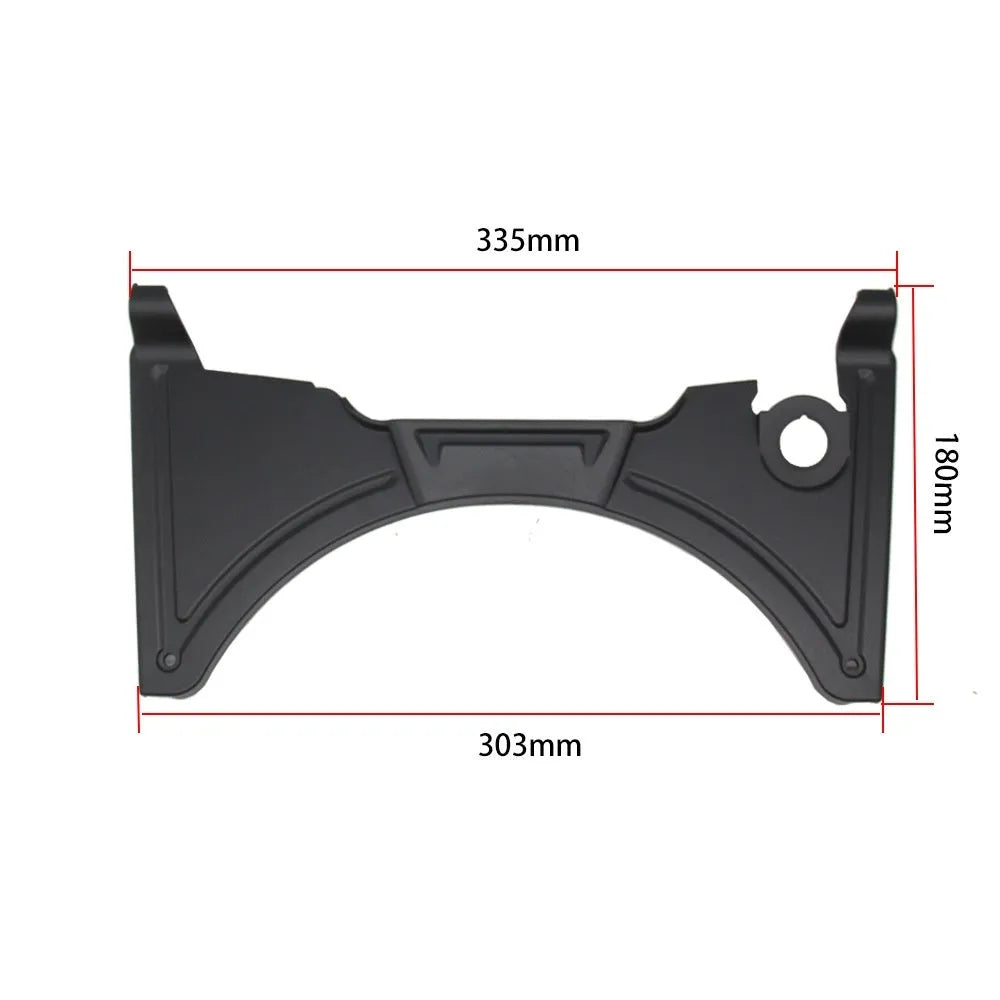 Black motorcycle cockpit fairing for BMW R1250GS and compatible GS models, model MO-CH003