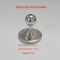 Aluminium alloy universal dashboard mount base plate in silver and black colour options for vehicle instrument panel mounting