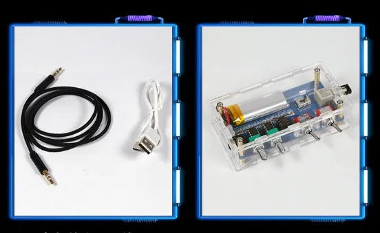 Tesla coil driver board with controller and cables for music-synchronised electrical arc generation