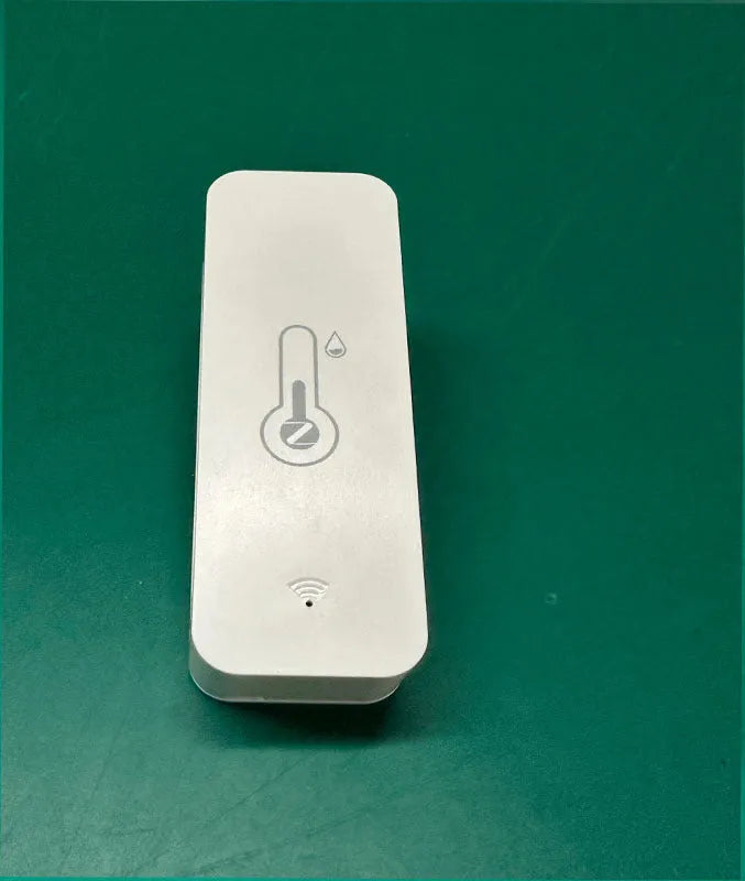 White ABS plastic smart WiFi Zigbee temperature and humidity sensor unit