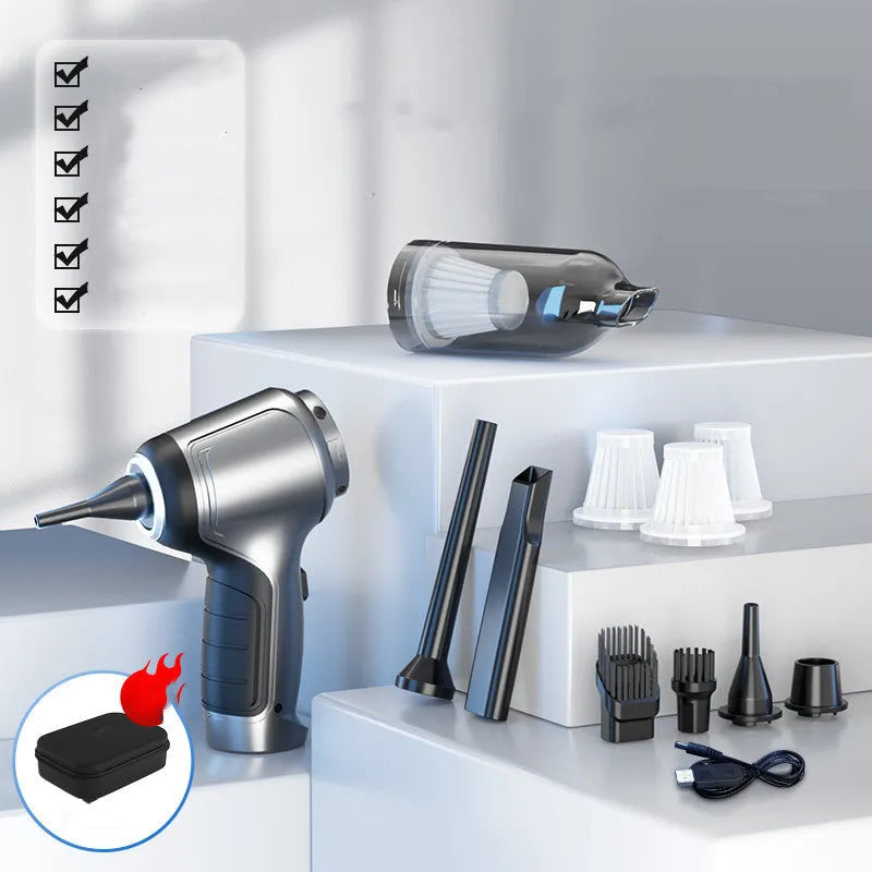 Handheld vertical vacuum cleaner with brushless motor for car and home use in EVA storage bag