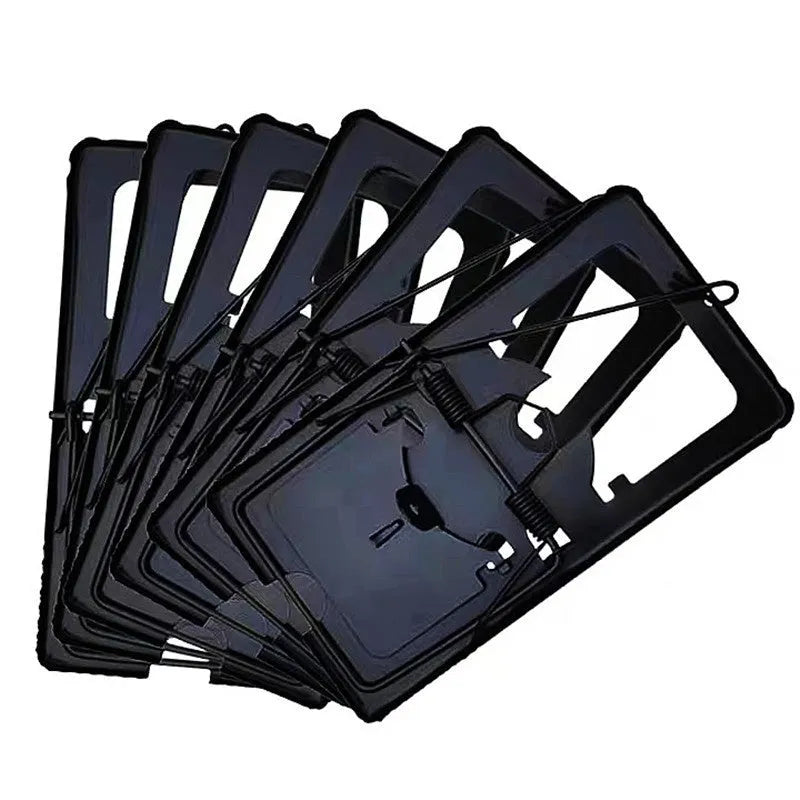 Automatic reusable mouse cage trap for indoor use, shown in small, medium, and large size options.