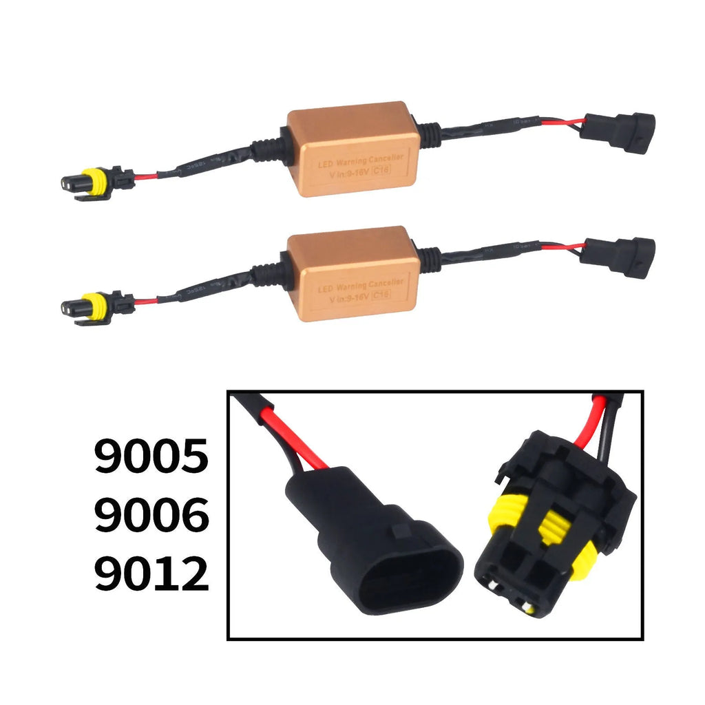Black alloy LED car headlight CANbus decoder for H4 H7 H11 bulbs