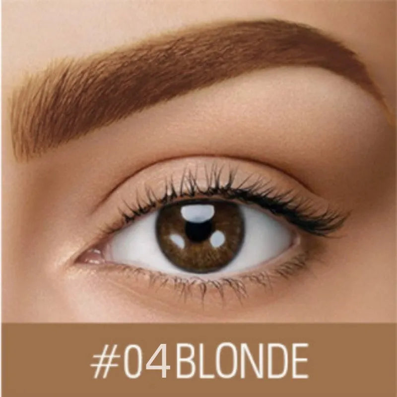 Waterproof eyebrow cream in brown and black shades with dark grey and golden yellow colour options