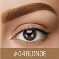 Waterproof eyebrow cream in brown and black shades with dark grey and golden yellow colour options