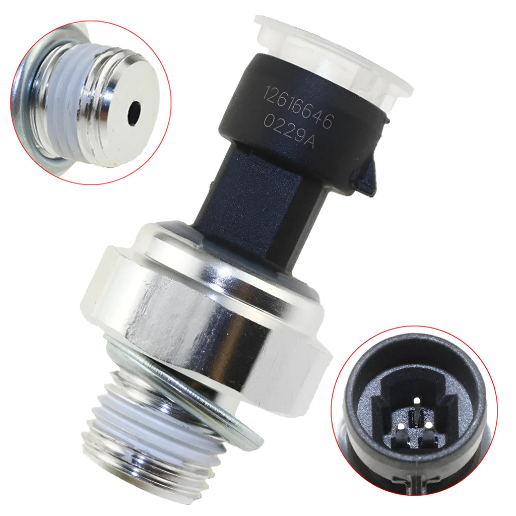 Oil pressure sensor for Buick and Chevrolet cars, part numbers 12573107 12567323 12562230 12614969 12616646.