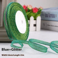 Coloured polyester gift ribbon roll in 0.6cm width with multiple colour options