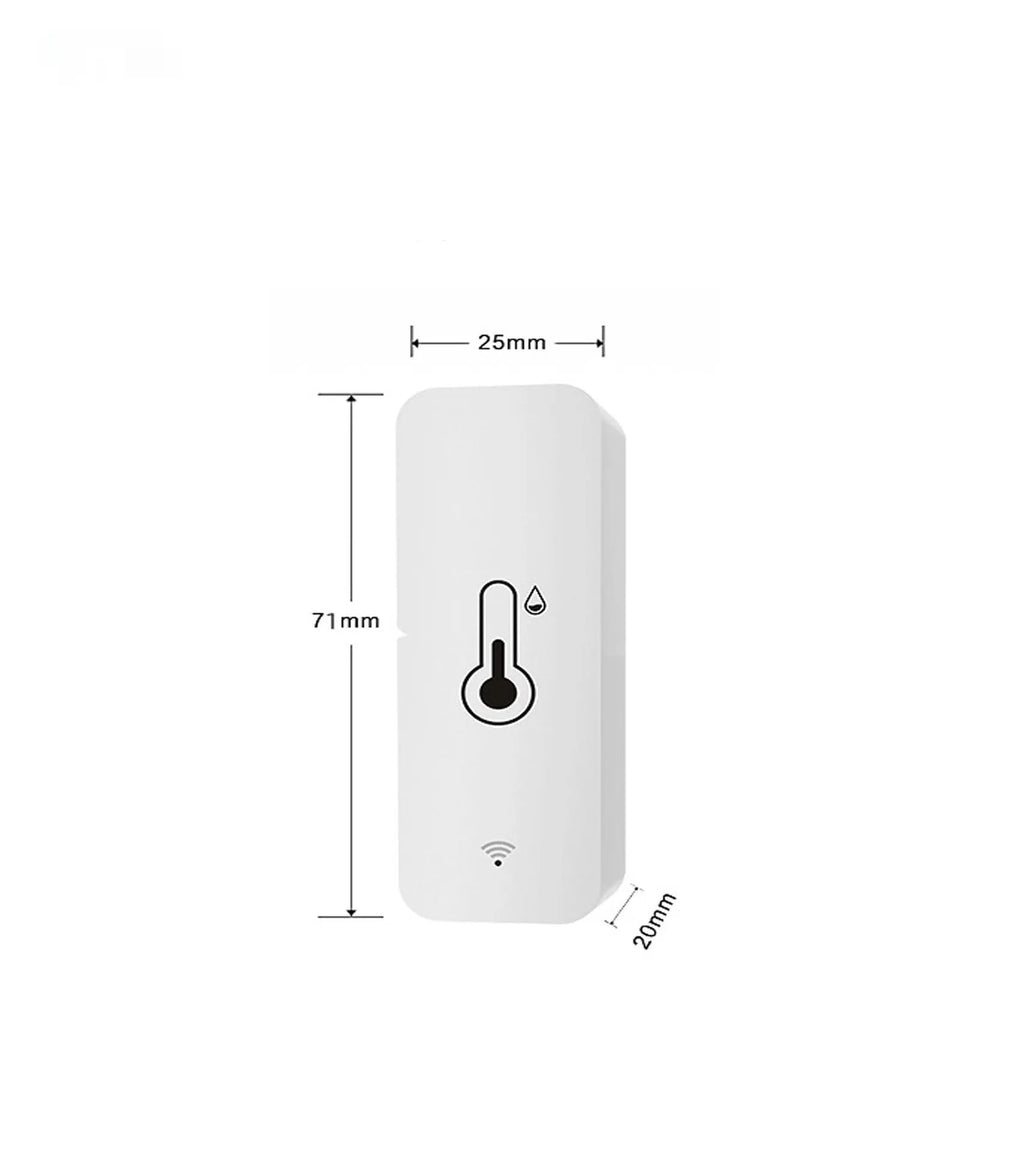 White ABS plastic smart WiFi Zigbee temperature and humidity sensor unit