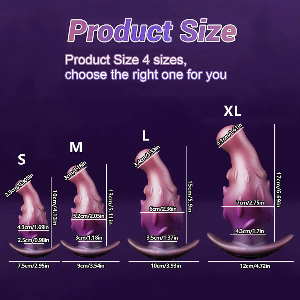 A purple wearable silicone masturbator for adults, shown alongside gold and black colour options.