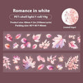 Roll of autumn leaf decorative stickers showing six colour variations including ginkgo and maple patterns
