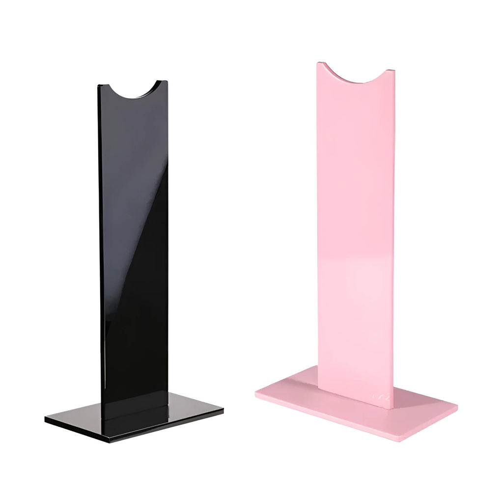 Pink detachable gaming headset bracket with disassembled design and non-slip silicone base