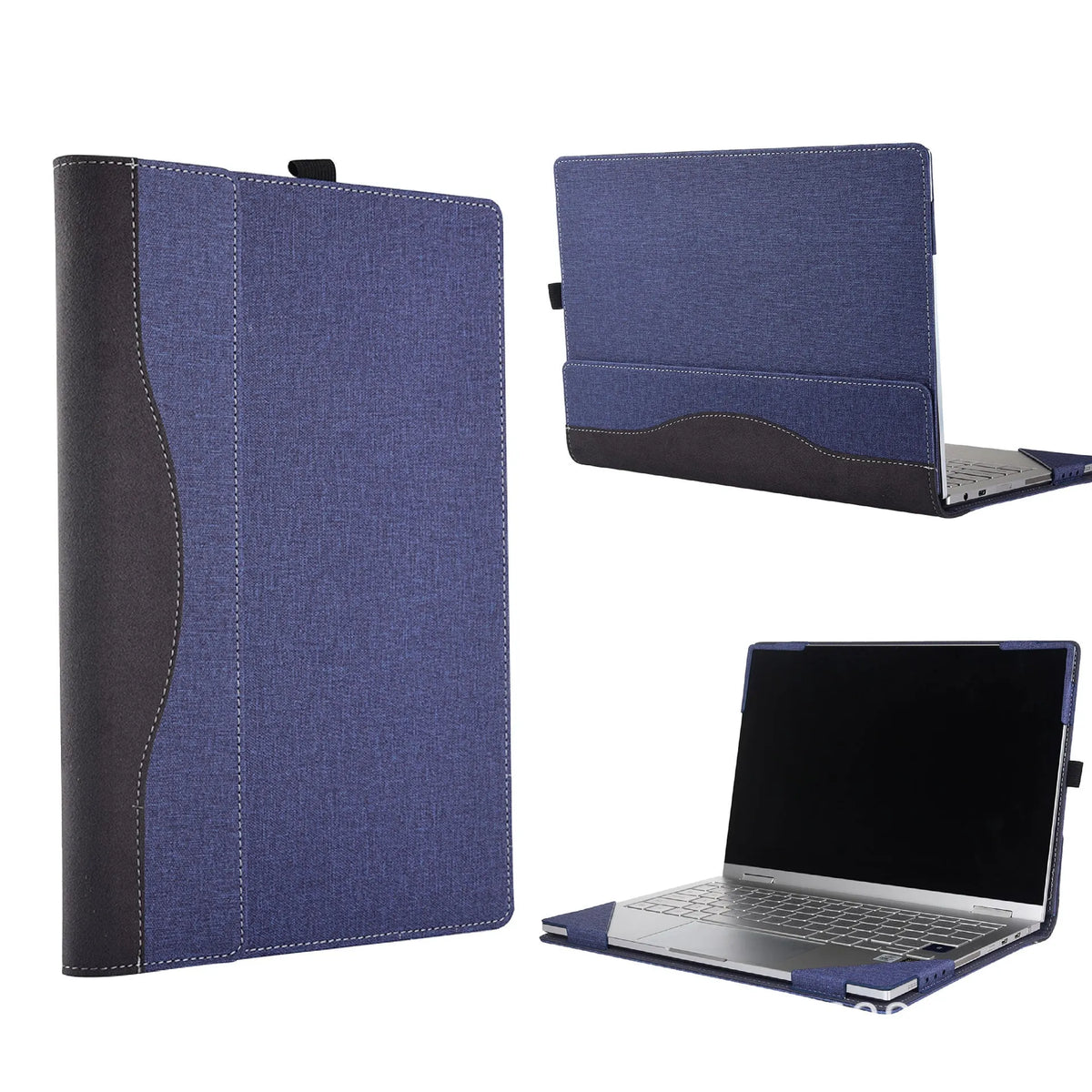 Black imitation leather protective sleeve for Microsoft Surface Laptop 6 with Chinese pattern