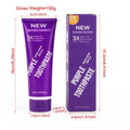 Purple whitening toothpaste in 120g tube for adult stain removal