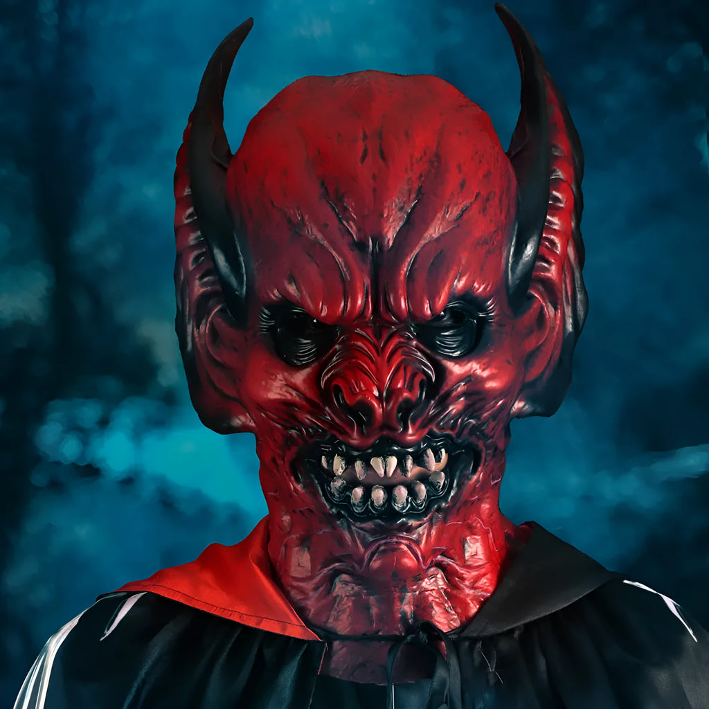 Red bat head cover horror hood mask made from RP foam for costume parties