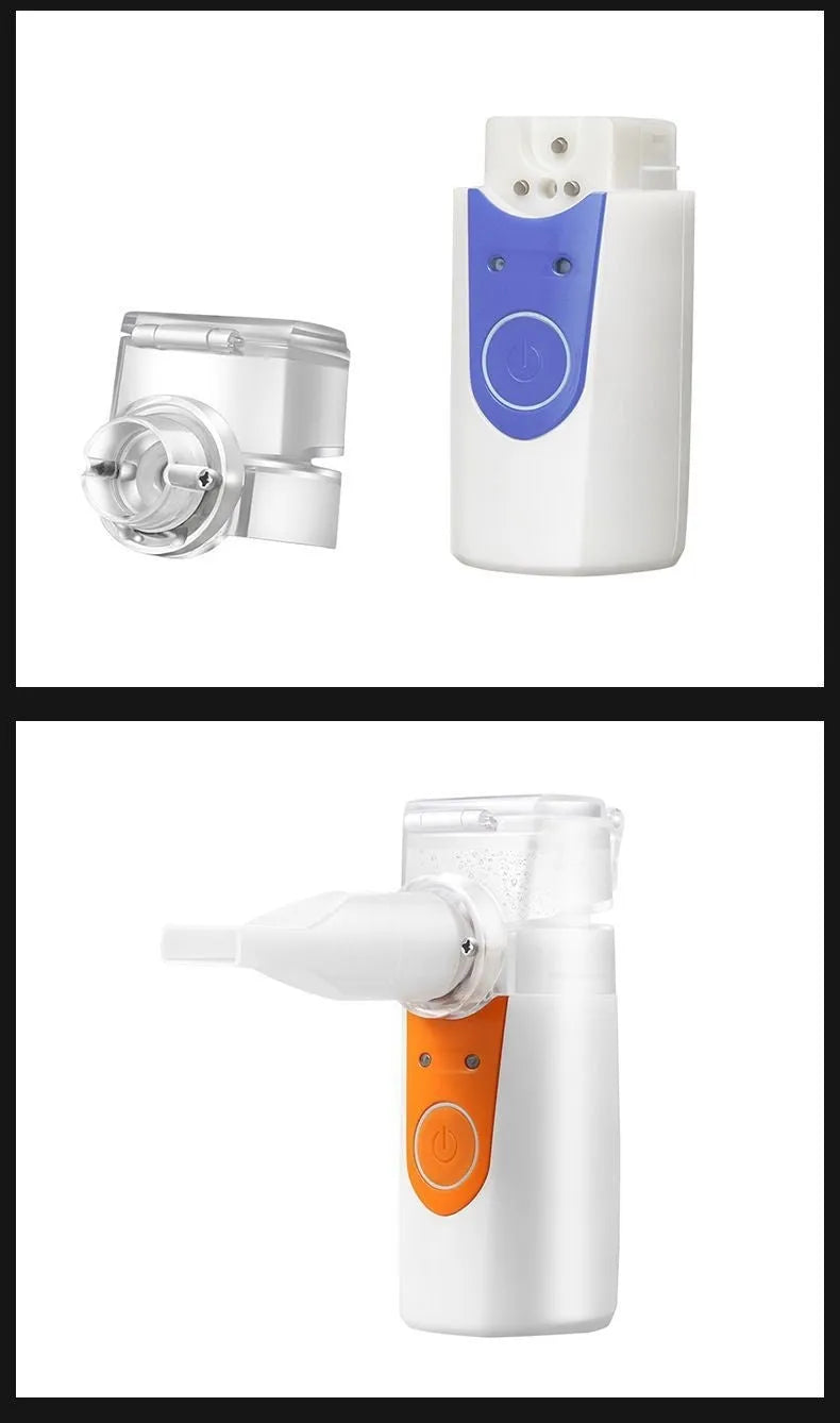 USB handheld plastic nebuliser with columnar design for household drug atomisation